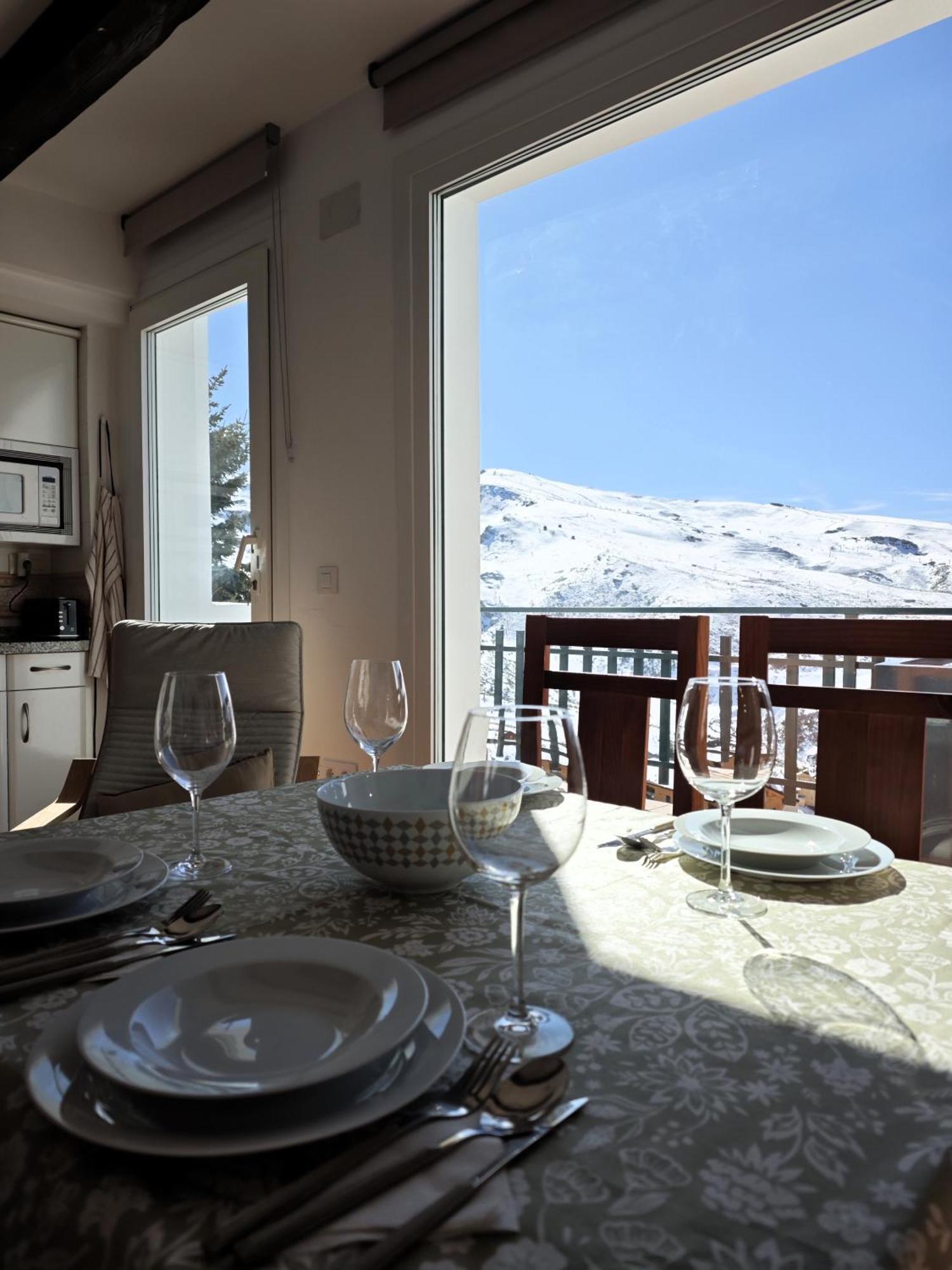 Apartamento Nievesol Con 2 Parking Y Wifi Sierra Nevada Exterior foto